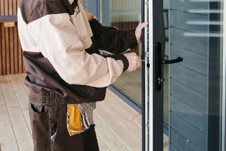 Cleaning And Polishing Glass Door Installation in Gilberts